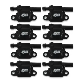 140081-8 ACCEL Ignition Coil Set Injected Engines Squ Gm