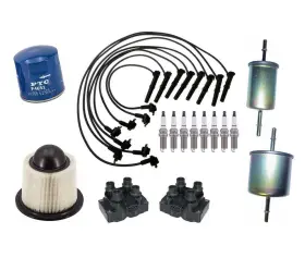 162351 APM Wires Ignition Coils Spark Plugs Gas Oil Air F150