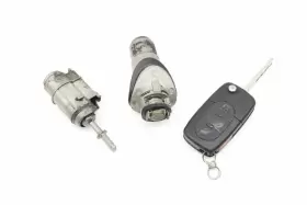 4B5898375A AUDI Lock Switch Cylinder Key A6 #2