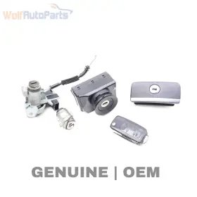 4E0898375J AUDI Ignition Lock Switch Cylinder Set Key A8