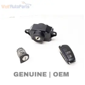 4F0898375L AUDI Ignition Lock Switch Cylinder Set Key A6 C6