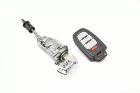 4G0898374N AUDI Lock Switch Cylinder Set Key S6 #2