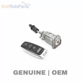 4K0898374K AUDI Lock Switch Cylinder Set Key A6 C8