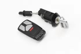 80A898374AC AUDI Lock Switch Cylinder Set Key #2