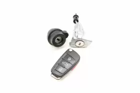 83A898375J AUDI Ignition Lock Switch Cylinder Set Key Q3 #2