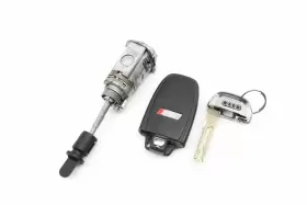 8K0898374K AUDI Lock Switch Cylinder Set Key S4 #2
