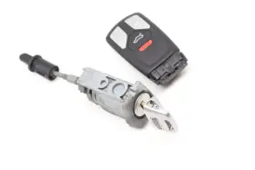 8S0898374J AUDI Lock Switch Cylinder Set Key #2