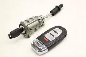 8T0898374BJ AUDI Ignition Lock Switch Cylinder Set Key #2