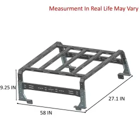TR11B BLACK HORSE OFF ROAD Bed Rack Roll Bar Overland #2
