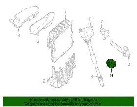 13-62-7-636-937 BMW Knock Sensor #2