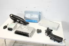 7544721 BMW Convertible Ignition Set Key Lock Module Handle #2
