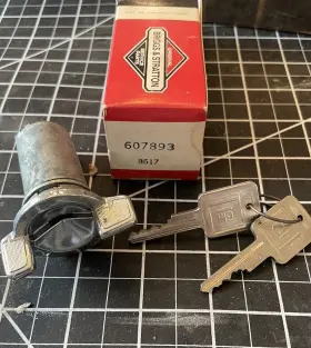 607893 BRIGGS STRATTON Ignition Switch Lock Key Tumbler Gm