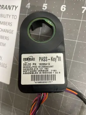 16265419 CADILLAC Dhs Immobilizer Transceiver Module Dts #3