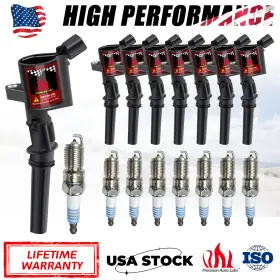 DG508 CARBOLE Ignition Coil Pack Spark Plugs F150 F250 F550