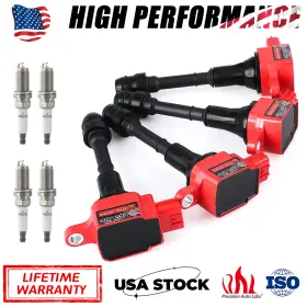 UF350 CARBOLE Ignition Coils Spark Plugs Nissan Altima