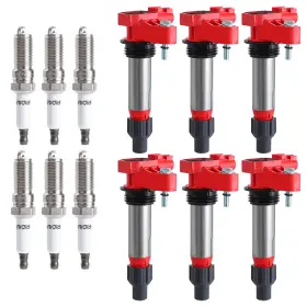 UF569 CARBOLE Spark Plug Ignition Coil Iridium Cadillac