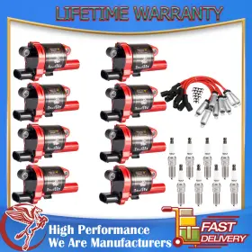 UF742 CARBOLE Ignition Coil Spark Plug Wire Chevy Cadillac