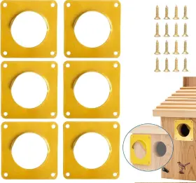 CA1093-6 CEDAR ALPHA House Hole Plate Steel Bird