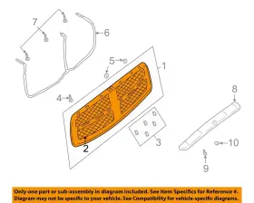 5073296AB CHRYSLER OEM Hood Grille 1500 Ram