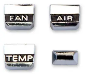 18519D CLASSIC INDUSTRIES Air Conditioning Control Knob Set