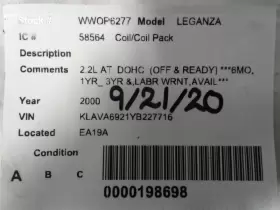 610-58564 DAEWOO Coil Ignitor Leganza #3
