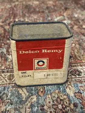 D-1750 DELCO Remy Horn Relay Nos Tin Box Gm Buick