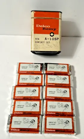 A-105P DELCO REMY Nos Contact Set Box Mopar Hudson Nash