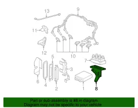 1L2Z-12257-BB FORD Coil Bracket #3