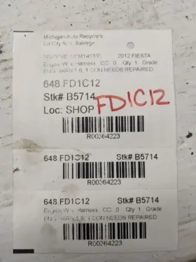 648.FD1C12 FORD Engine Wire Harness Fiesta