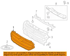 GJ5Z8200C FORD OEM Front Bumper Grille Escape