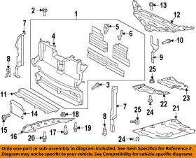 JX6Z8478A FORD OEM Nautilus Splash Actuator Retainer