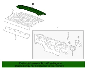 25889961 GM Rear End Upper Panel Reinforcement Verano #2