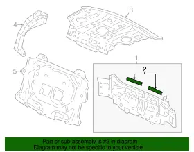 66119-T2F-A00ZZ HONDA Rear Body Panel Bracket #2