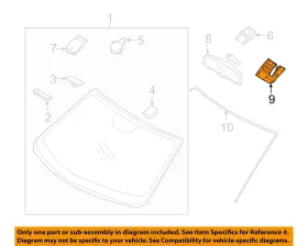 96030J9000 HYUNDAI OEM Windshield Glass Cover Veloster