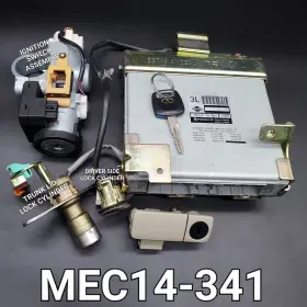 MEC14-341 INFINITI Ignition Switch Lock Cylinders Key Ecu Ecm