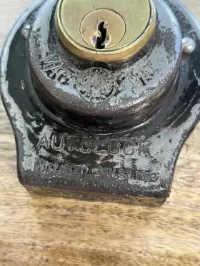 1917 K-W AUTOCLOCK Antique Yale Coil Box Switch Auto Lock #2