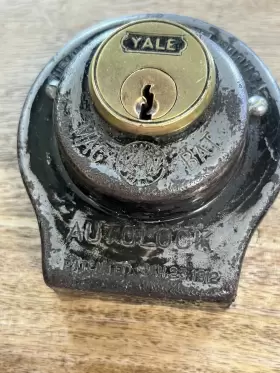 1917 K-W AUTOCLOCK Antique Yale Coil Box Switch Auto Lock #3