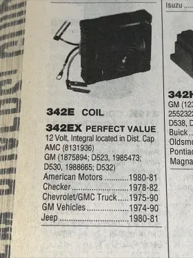 342E KEMPARTS Ignition Coil