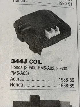 344J KEMPARTS Ignition Coil