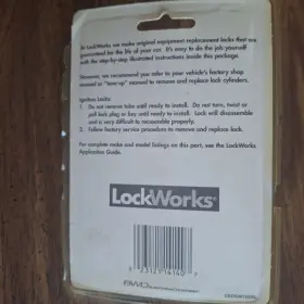 LC14140 LOCKWORKS Ignition Lock Cylinder Keys Instr Lincoln #3
