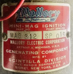 26055 MALLORY Magneto Mini Mag Power Pack Rod Gasser LS2 #2