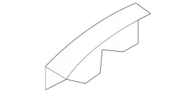 BP4K-70-752 MAZDA Rear Body Panel Reinforcement