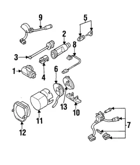 140-460-09-04 MERCEDES Ignition Lock Cylinder