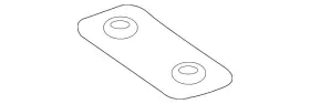639-610-09-11 MERCEDES Rear Member Plate Cross