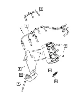 05149023AE MOPAR Ignition Coil Bracket Wrangler