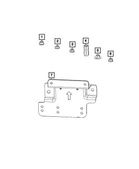 06101736 MOPAR Hex Nut Washer