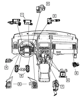 56042476AC MOPAR Ignition Switch