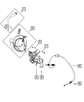 5YT02DX9AA MOPAR Steering Column Shroud