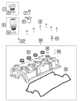 68166329AA MOPAR Spark Plug Tube Seal