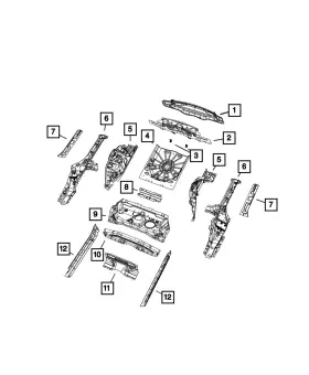 68243751AA MOPAR Rear Panel Compass